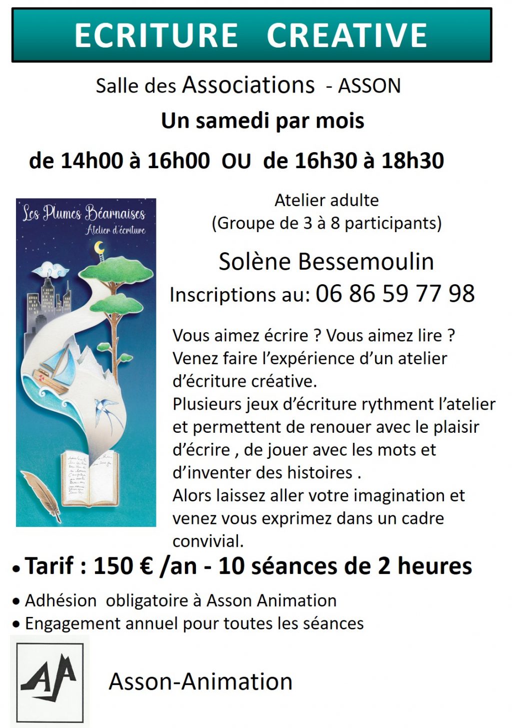 Écriture Créative | Asson Animation - Site officiel de l'association
